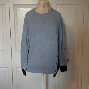 Two-toned blue sweater